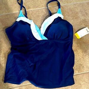 Missy block party tankini one piece
